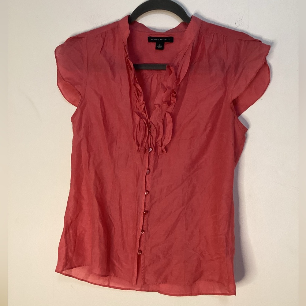 Banana Republic Cotton and Silk Blend Shirt